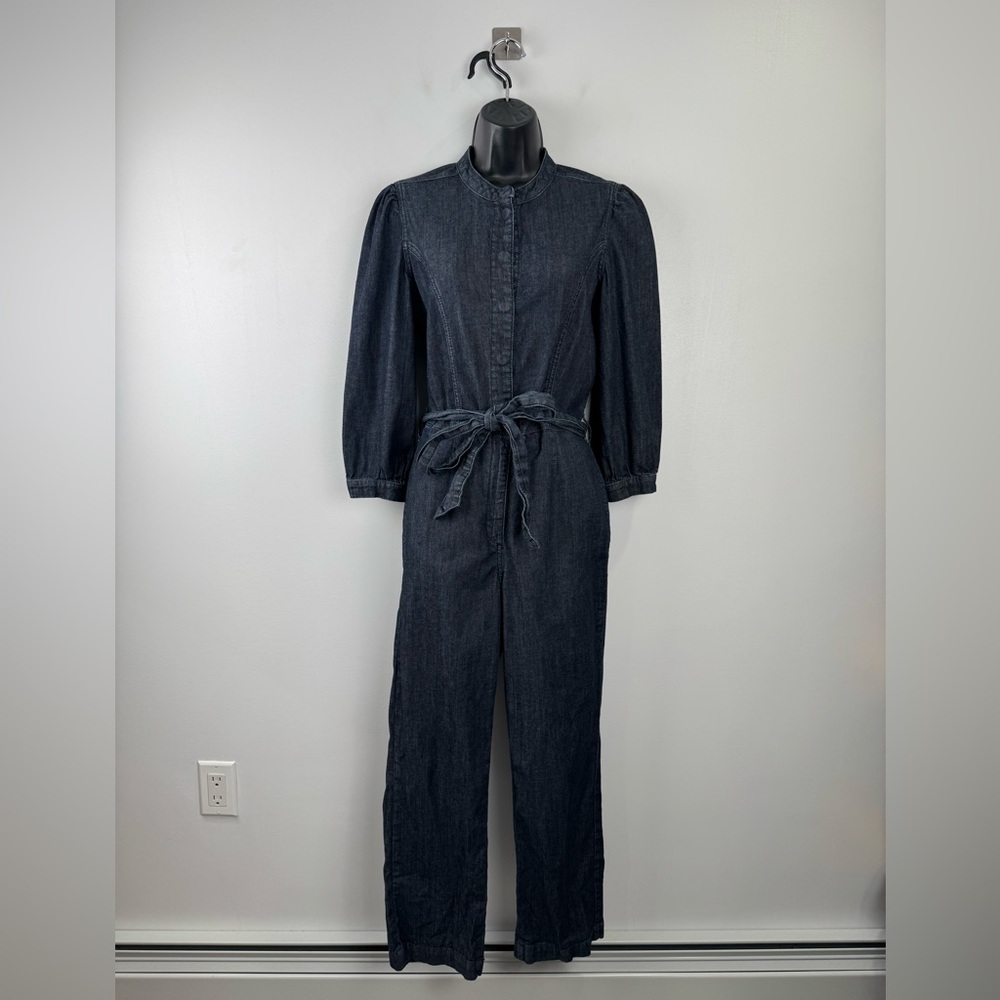 Faherty Women Charlotte Denim‎ Jumpsuit Size Small
